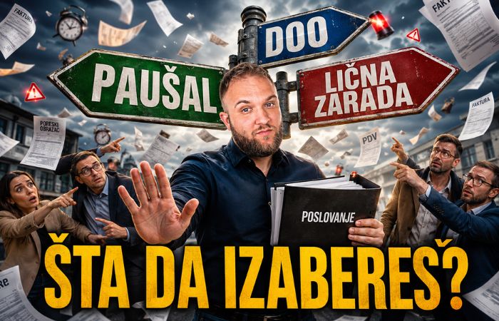 Preduzetnik na ličnoj zaradi bira između paušala, DOO i lične zarade