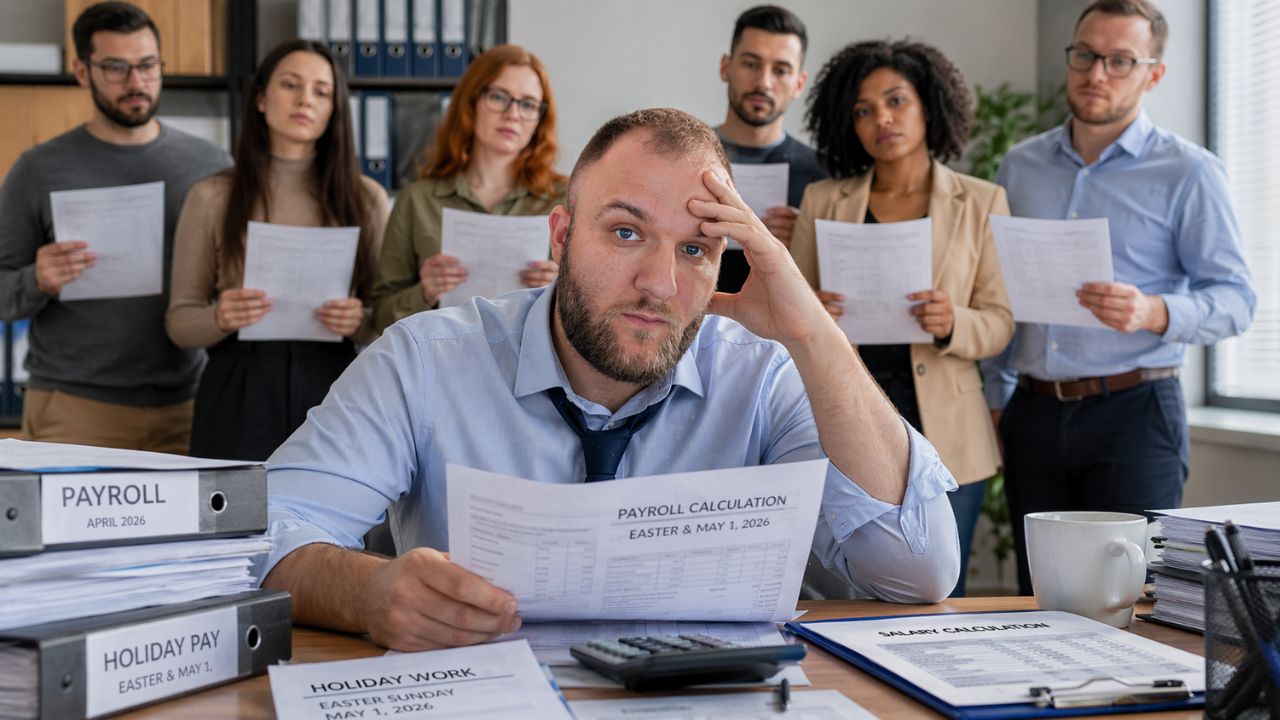 Knjigovođa proverava rad na praznik i obračun zarade za Vaskrs i Prvi maj 2026