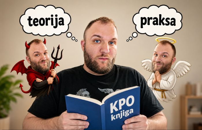 KPO knjiga za paušalca u rukama čoveka