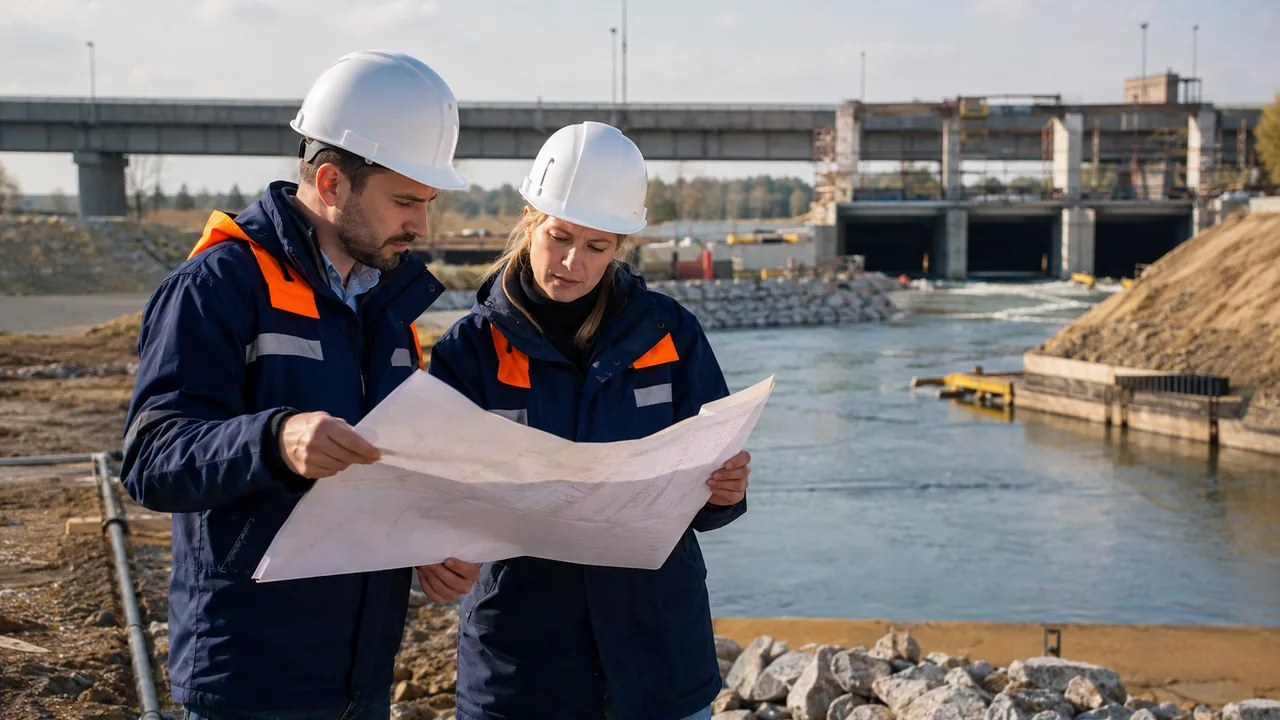 Inženjeri analiziraju infrastrukturni projekat – šifra delatnosti 7112