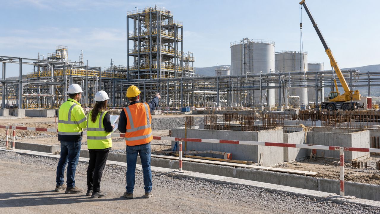 Izgradnja industrijskog postrojenja koje nije zgrada