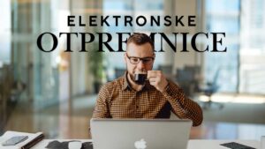 Čovek koji radi na sistemu e-otpremnice